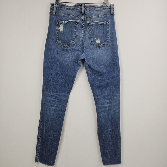 Flying monkey Factory distressed raw hem skinny jeans size 30 - Picture 2 of 12